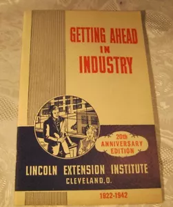 Folleto de colección del Instituto de Extensión Lincoln de la Industria Educación de la década de 1940 - Imagen 1 de 1