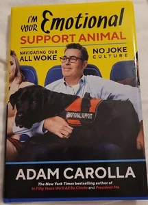 ADAM CAROLLA - Emotional Support Animal HC Signed Autograph Premiere Collectible - Imagen 1 de 5
