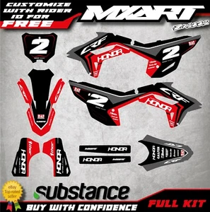 Honda CRF 450 CR 450F 2021 2022 Kit Gráfico Completo Personalizado Calcomanías Estilo CHISPA - Imagen 1 de 6