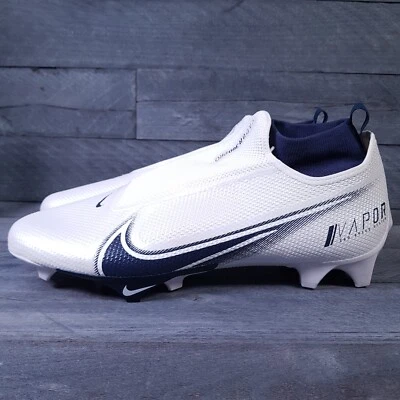 NIKE Vapor Edge Pro 360 Football Cleats Mens 15 White Midnight Navy Blue Cowboys - Image 1 of 4