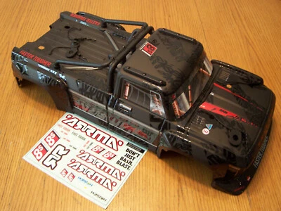 Arrma Outcast 1/5 8s BLX EXB Black Red Factory Painted Body Roll Cage Clips - Image 1 of 4