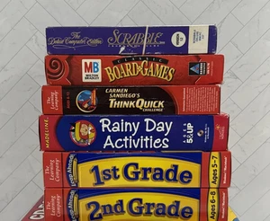 Lot 6x Family Kid Educational Games Big Box PC Board Madeline Carmen Sandiego + - Picture 1 of 8