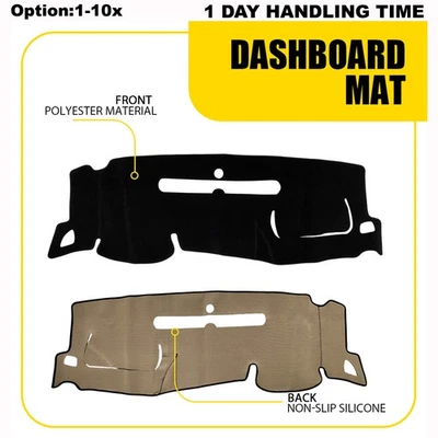 Tapete de painel interior almofada painel capa para Chevy Silverado 1500 2007-2013 preto - Imagem 1 de 4