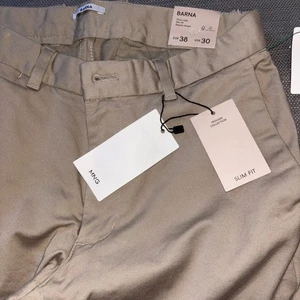 MNG MANGO Barna Slim Fit Chino Style Regular Length Beige Pants 30x30 Men's - Picture 1 of 6