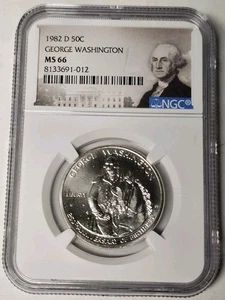 PF69 1982-D George Washington Commemorative Half Dollar NGC - Picture 1 of 4
