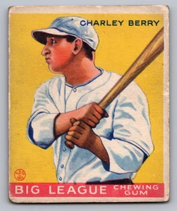 1933 GOUDEY #184 CHARLEY BERRY WHITE SOX ROOKIE - Picture 1 of 3