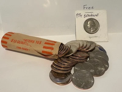 ROLL of BU State Quarters w/1976 Bicentennial Quarter -Lot Collection - Image 1 of 4
