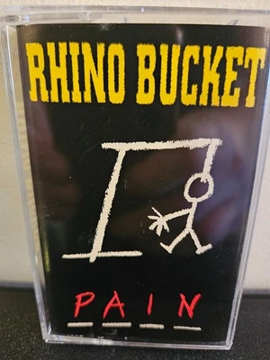 RHINO BUCKET Pain 1994 CASSETTE TAPE GLAM/HAIR METAL HARD ROCK - Image 1 of 4