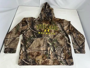 Under Armour Real Tree Camouflage Toledo Rockets Hoodie Size XL Loose - Picture 1 of 8