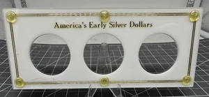 Ensemble porte-pièces type dollar argent début américain White Capital Plastics - Photo 1/2