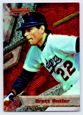 1994 Bowmans Best RED #48 Brett Butler Dodgers - Image 1 of 2