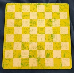 SpongeBob SquarePants Checkers Wooden Deluxe Replacement Game Board - Picture 1 of 3