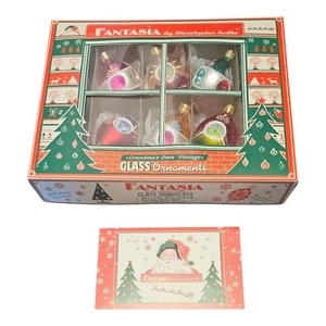 Rare Christopher Radko Dream Reflections Fantasia Glass Ornaments Set of 6 - Picture 1 of 13