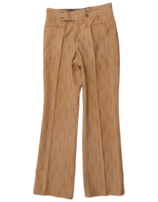 TREVIRA Womens Abstract Pattern Bootcut Suit Trousers W30 L31 Brown GI16 - Image 1 of 3