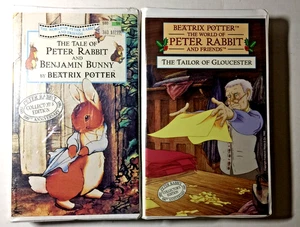 2 The Tale of Peter Rabbit and Benjamin Bunny  & Tailor of Gloucester VHS - Picture 1 of 11