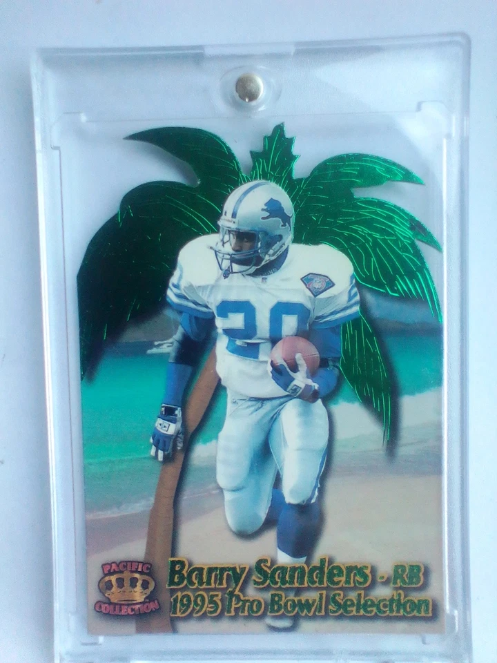 #PB-15 Barry Sanders 1995 Pacific Crown Royale Detroit Lions Pro Bowl troquelados Foto 1 de 2