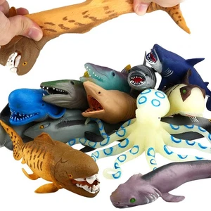 Ocean Sea Animal, juego de juguetes de baño de goma de 8 pulgadas (paquete de 8 al azar), súper estiramientos ma... - Imagen 1 de 7