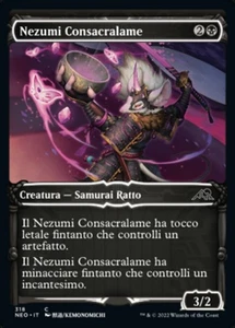 MTG Magic NEO Kamigawa Neon Dynasty - 1x ITA NM 318 C Nezumi Consacralame - Picture 1 of 1