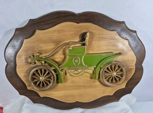 Vintage Classic Antique Car Wall Decor Plaque Man Cave decor 17 X 12 Ceramic - Picture 1 of 13