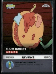 2025 Topps Chrome SpongeBob 25th Anniversary Kelp Reviews #BB-7 Chum Burger - Picture 1 of 2