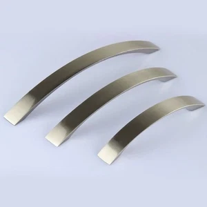 1-200 Cabinet Pulls Kitchen Dresser Nickle Handle Hardware Stainless Steel Knobs - Picture 1 of 15