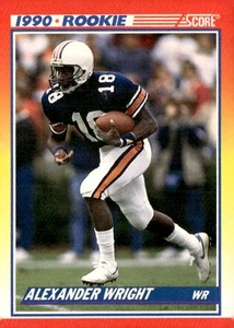 1990 Score #621 Alexander Wright Rookie - Picture 1 of 2