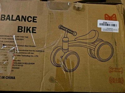 Baby Balance Bike For 1-3 Year Boys Girls With Manual ,Pink - Image 1 of 2