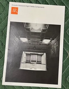 Vintage AR Acoustic Research 1970 High Fidelity Components Brochure Catalog - Picture 1 of 3