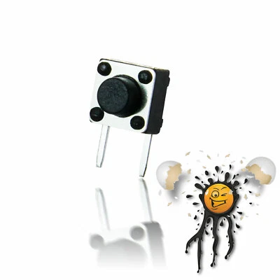 5 x Mini Taster Micro Button Switch 90 Grad 2-polig 6x6 mm 4.2-12 mm Arduino DIY