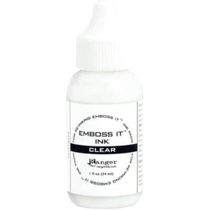 Ranger Emboss-It Ink Pad Re-Inker 1oz - Clear EMB34193 - Foto 1 di 1