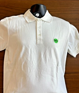 The Beatles Apple Logo White Polo Shirt-Pima Cotton-New with Tags-Size XL - Picture 1 of 4