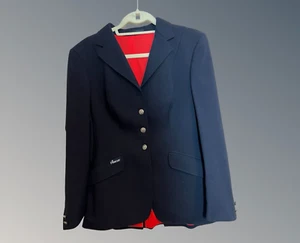 Pikeur Schwarz Wolle Reitsport Show Blazer Vintage Made in Germany M - L - Bild 1 von 7
