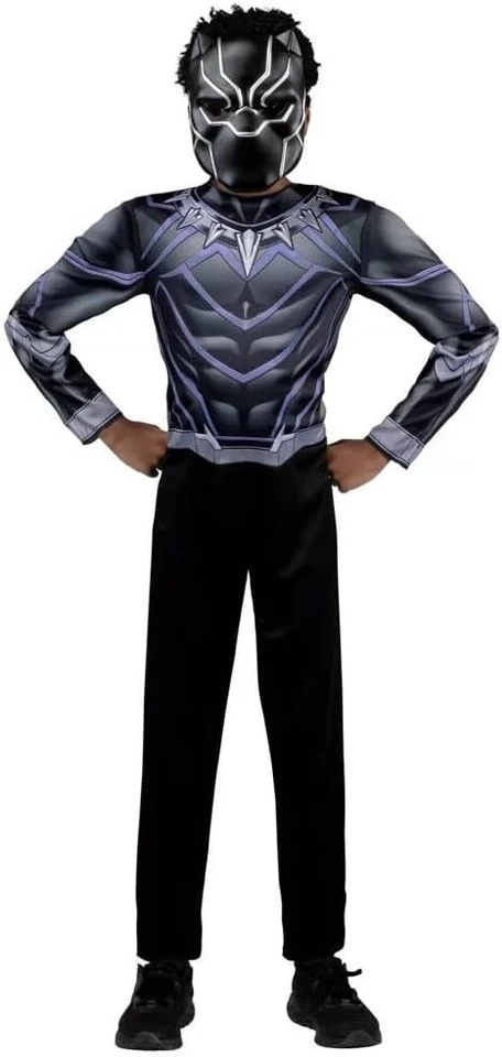 Jazwares Boys Marvel Avengers Black Panther Costume Size Med (8-10)