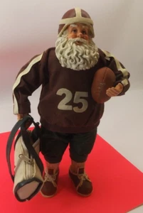 Vintage Christmas Football SANTA CLAUS Christmas Holiday w/ Cooler Bag #25 USA - Picture 1 of 6