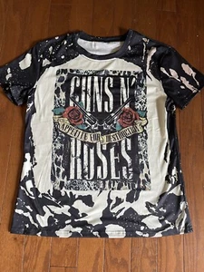 Guns N Roses Reproduktion Grafik Baumwolle & Polyester Größe M Stretch EUC - Bild 1 von 3