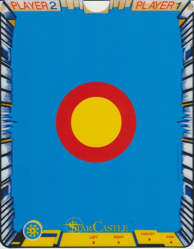 Vectrex Reproduction OVERLAY, OEM Quality - BRAND NEW - Star Castle - Image 1 of 1