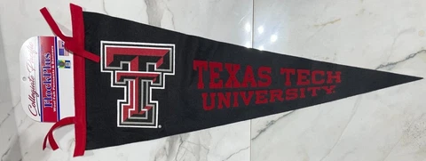TEXAS TECH UNIVERSITY COLLEGIATE PACIFIC VINTAGE RETRO WOOL PENNANT NEW/MINT Cover