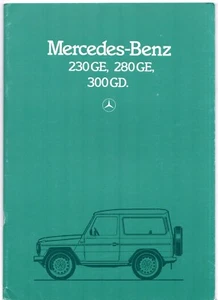Mercedes-Benz G-Wagen 1981-1985 UK Market Sales Brochure 230 GE, 280 GE & 300 GD - Picture 1 of 2