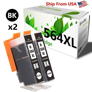 2 PACK 564 564XL Ink Cartridge for Officejet 4620 DeskJet 3521 Printer - Picture 1 of 2