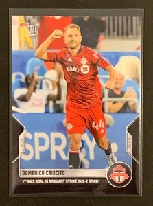 2022 Topps NOW MLS #171 | DOMENICO CRISCITO | Toronto FC; 1st goal! BLACK 18/99  - Picture 1 of 3