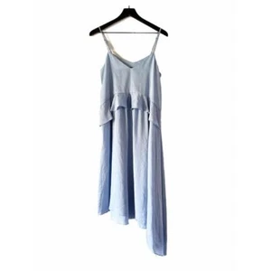 Hatch Women’s Maternity XS Midi Ruffle Sky Blue Cleo Dress - Picture 1 of 9