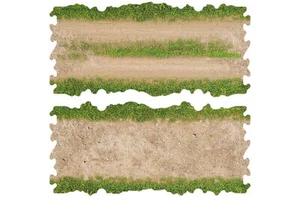 Crawler Park 2x Dirt And Grass Straights – 1/24 & 1/18 RC Car Off Road Track - Picture 1 of 3