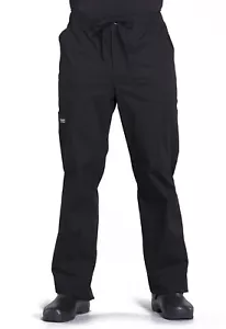 Cherokee Workwear Scrubs Men tapered Leg Cargo Tall Pant WW190T BLK Black - Picture 1 of 5