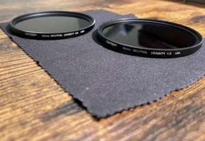 Lot Of 2 Tiffen 82mm Neutral Density Camera Lens Filters 0.6 and 1.2 Made In USA - Picture 1 of 8