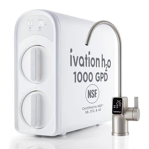 Ivation H2O Reverse Osmosis Under Sink Water Purifier 1000GPD IWAROWP1000GPD - Picture 1 of 8