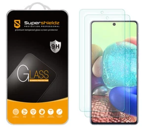 2X Supershieldz Tempered Glass Screen Protector for Samsung Galaxy A72/ A72 5G - Picture 1 of 5