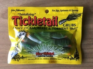 Northland Tackle - Grupos de cola de cosquilleo - Verde con rayas negras - Grande - Imagen 1 de 2