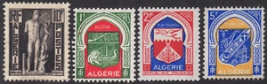 1952-58 Algeria SC# 240-277 - Coat of Arms - 4 Different Stamps - M-H - Picture 1 of 2