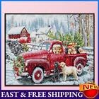 Full Embroidery Eco-cotton Thread 14CT Printed Christmas Car Cross Stitch Kit