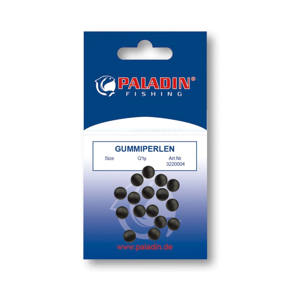 PALADIN GUMMIPERLEN GUMMISTOPPER SCHWARZ 3 4 6 8 10mmsortiert PERLEN Rubber - Bild 1 von 1